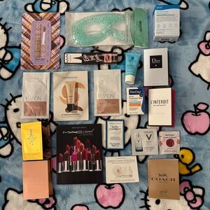 Makeup and skincare samples